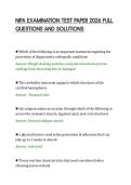 NIFA EXAMINATION TEST PAPER 2026 FULL&NewLine;QUESTIONS AND SOLUTIONS