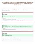 NUR 257 Final Exam &lpar;Latest 2026&sol;2027 Update&rpar; &vert; Dementia&comma; Delirium&comma; Ethics & Epidemiology in Gerontological Nursing &vert; Comprehensive Review &vert; Exam Questions & Answers &vert; Grade A&plus;