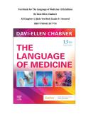 Test Bank for The Language of Medicine 13th Edition By Davi-Ellen  Chabner &vert;All Chapters &vert; Q&As Verified &vert;Grade A&plus; Assured &vert;ISBN 9780443107795&NewLine;