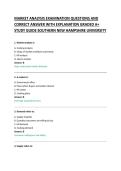 MARKET ANALYSIS EXAMINATION QUESTIONS AND &NewLine;CORRECT ANSWER WITH EXPLANATION GRADED A&plus; &NewLine;STUDY GUIDE SOUTHERN NEW HAMPSHIRE UNIVERSITY &NewLine;