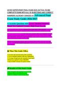 IAHSS Supervisor Manual EXAM STUDY GUIDE 2026&sol;2027 ACCURATE QUESTIONS WITH CORRECT DETAILED ANSWERS &vert;&vert; NEWEST VERSION