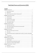 Samenvatting - Real Estate Finance and Economics - 2025&sol;2026