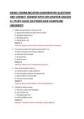 MEDIA COMMUNICATION EXAMINATION QUESTIONS &NewLine;AND CORRECT ANSWER WITH EXPLANATION GRADED &NewLine;A&plus; STUDY GUIDE SOUTHERN NEW HAMPSHIRE UNIVERSITY  &NewLine;