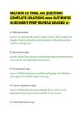 NKU MSN 611 FINAL 100 QUESTIONS&NewLine;COMPLETE SOLUTIONS 2026 AUTHENTIC&NewLine;ASSESSMENT PREP BUNDLE GRADED A&plus;