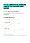 BUSN 410 COMPREHENSIVE STUDY GUIDE&NewLine;COMPLETE QUESTIONS AND CORRECT&NewLine;ANSWERS&NewLine;