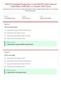 NUR 257 Exam 1 &lpar;Latest 2026&sol;2027 Update&rpar; &vert; Aging & Chronic Illness in Gerontology &vert; Comprehensive Nursing Review &vert; Exam Questions & Answers &vert; Grade A&plus;