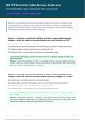 NR 103 Transition to the Nursing Profession&NewLine;Week 13 Exam Study Guide &vert; Questions with 100&percnt; Correct Answers