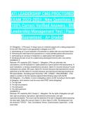 ATI LEADERSHIP CMS PROCTORED EXAM 2023-2024 &vert; New Questions & 100&percnt; Correct Verified Answers &vert; RN Leadership Management Test &vert; Pass Guaranteed - A&plus; Graded