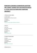 MONETARY ECONOMICS EXAMINATION QUESTIONS &NewLine;AND CORRECT ANSWER WITH EXPLANATION GRADED &NewLine;A&plus; STUDY GUIDE SOUTHERN NEW HAMPSHIRE UNIVERSITY &NewLine;
