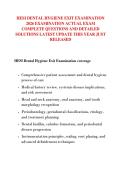 HESI DENTAL HYGIENE EXIT EXAMINATION &NewLine;2026 EXAMINATION ACTUAL EXAM &NewLine;COMPLETE QUESTIONS AND DETAILED &NewLine;SOLUTIONS LATEST UPDATE THIS YEAR JUST &NewLine;RELEASED