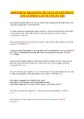 ARITHMETIC REASONING &lpar;PICAT&rpar; EXAM &NewLine;QUESTIONS AND ANSWERS LATEST UPDATE 2026 