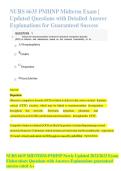 NURS 6635 PMHNP Midterm Exam &vert; Updated Questions with Detailed Answer Explanations for Guaranteed Success 