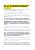 RELATIVITY CERTIFIED ADMINISTRATOR LATEST 2026 PRACTICE TEST EXAM QUESTIONS AND SOLUTIONS GUARANTEE A&period;pdf&NewLine;&NewLine;1&period;
