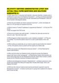 RELATIVITY CERTIFIED ADMINISTRATOR LATEST 2026 ACTUAL FINAL PAPER QUESTIONS AND SOLUTIONS GUARANTEE A&period;pdf&NewLine;&NewLine;1&period; Document information