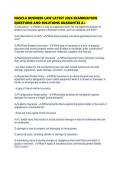 NASCLA BUSINESS LAW LATEST 2026 EXAMINATION QUESTIONS AND SOLUTIONS