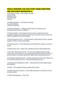 NASCLA BUSINESS LAW 2026 STUDY GUIDE QUESTIONS AND SOLUTIONS GUARANTEE 