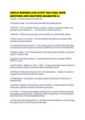 NASCLA BUSINESS LAW LATEST 2026 FINAL EXAM QUESTIONS AND SOLUTIONS GUARANTEE 