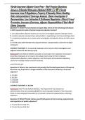 Florida Insurance Adjuster Exam Prep &ndash; Real Practice Questions&comma; Answers & Detailed Rationales &lpar;Updated 2026&rpar;  &vert; Florida Insurance Laws & Regulations&comma; Property & Casualty Claims Handling&comma; Policy Interpretation & Coverage Analysis&comma; Claims Investigation & Do