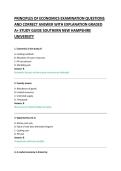 PRINCIPLES OF ECONOMICS EXAMINATION QUESTIONS &NewLine;AND CORRECT ANSWER WITH EXPLANATION GRADED &NewLine;A&plus; STUDY GUIDE SOUTHERN NEW HAMPSHIRE UNIVERSITY &NewLine;
