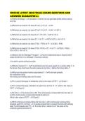FINC306 LATEST 2026 FINALS EXAMS QUESTIONS AND ANSWERS GUARANTEE