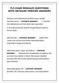 FLS Exam Modules &ndash; Detailed Verified Answers for All Modules&NewLine;&NewLine;