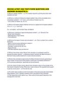 FINC306 LATEST 2026 TESTS PAPER QUESTIONS AND ANSWERS GUARANTEE A&period;pdf