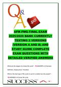 APM PMQ 2025&sol;2026 Exam Questions and Answers &vert; 300&plus; Project Management Practice Questions on Risk&comma; Governance&comma; Leadership & Lifecycle Management &vert; Association for Project Management &lpar;APM&rpar;