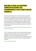 NKU MSN 611 FINAL 100 QUESTIONS&NewLine;COMPLETE SOLUTIONS 2026&NewLine;COMPREHENSIVE STUDY GUIDE PACKAGE&NewLine;GRADED A&plus;