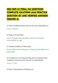 NKU MSN 611 FINAL 100 QUESTIONS&NewLine;COMPLETE SOLUTIONS 2026 PRACTICE&NewLine;QUESTION SET AND VERIFIED ANSWERS&NewLine;GRADED A&plus;