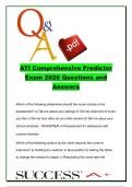 ATI Comprehensive Predictor Exam 2026 Questions and Answers &vert; 250&plus; ATI RN Predictor & NGN Practice Questions on Med-Surg&comma; Mental Health&comma; Pharmacology&comma; Pediatrics & Maternal Nursing