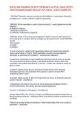 RELIAS RN PHARMACOLOGY TESTBANK A ACTUAL EXAM LATEST 2026 PHARMACOLOGY RELIAS TEST A REAL &vert;100 &percnt; COMPLETE 