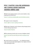 IFSTA 7 CHAPTER 13 2026 FIRE SUPPRESSION&NewLine;AND CONTROL REVIEW QUESTIONS&NewLine;ANSWERS VERIFIED GUIDE