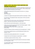 AASDN LATEST 2026 FINALS EXAM QUESTIONS AND&NewLine;ANSWERS GUARANTEE A&plus;