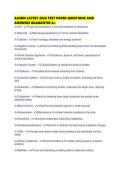 AASDN LATEST 2026 TEST PAPER QUESTIONS AND&NewLine;ANSWERS GUARANTEE A&plus;