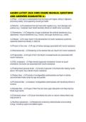 AASDN LATEST 2026 CORE EXAMS MANUAL QUESTIONS&NewLine;AND ANSWERS GUARANTEE A&plus;