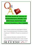 ATI Exit Exam &num;2 Version of Comprehensive Retake Test 2026 Questions and Correct Answers &vert; 300&plus; ATI RN Exit Exam & NGN Practice Questions on Med-Surg&comma; Mental Health&comma; Pediatrics&comma; Pharmacology & Maternal Nursing