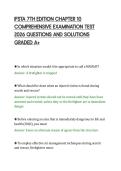 IFSTA 7TH EDITION CHAPTER 10&NewLine;COMPREHENSIVE EXAMINATION TEST&NewLine;2026 QUESTIONS AND SOLUTIONS&NewLine;GRADED A&plus;