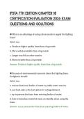 IFSTA 7TH EDITION CHAPTER 18&NewLine;CERTIFICATION EVALUATION 2026 EXAM&NewLine;QUESTIONS AND SOLUTIONS&NewLine;