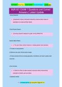 NUR 401 EXAM 1 Questions and Correct Answers &vert; Latest Update
