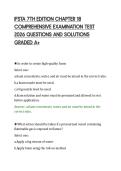 IFSTA 7TH EDITION CHAPTER 18&NewLine;COMPREHENSIVE EXAMINATION TEST&NewLine;2026 QUESTIONS AND SOLUTIONS&NewLine;GRADED A&plus;