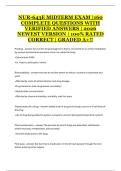 NUR-643E &ndash; Midterm Exam Practice Questions and Answers &lpar;160 Questions&comma; 2026 Latest Updated&rpar;
