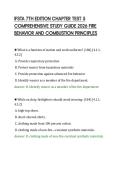 IFSTA 7TH EDITION CHAPTER TEST 5&NewLine;COMPREHENSIVE STUDY GUIDE 2026 FIRE&NewLine;BEHAVIOR AND COMBUSTION PRINCIPLES&NewLine;