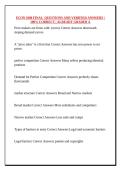 ECON 1000 FINAL  QUESTIONS AND VERIFIED ANSWERS &vert;100&percnt; CORRECT &vert; ALREADY GRADED A