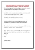 ECON 1000 EXAM 1 KSU QUESTIONS AND VERIFIED ANSWERS &vert;100&percnt; CORRECT &vert; ALREADY GRADED A