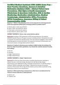 Certified Medical Assistant &lpar;CMA AAMA&rpar; Exam Prep &ndash; Real Practice Questions&comma; Answers & Detailed Rationales &lpar;Updated 2026&rpar; &vert; Clinical Patient Care Procedures&comma; Vital Signs & Health Assessment&comma; Phlebotomy & Specimen Collection&comma; EKG & Cardiac Monitoring&comma; Medic
