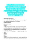 NR 509 &sol; NR509 ADVANCED PHYSICAL ASSESSMENT FINAL EXAM QUIZ BANK 2021-2022 &vert; Questions & Answers &vert; Highly Rated &vert; Chamberlain College &vert; Pass Guaranteed - A&plus; Graded