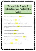 Yamaha Motor Chapter 7&colon;&NewLine;Lubrication Exam Practice 2026&NewLine;Guide