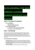 2026&sol;2027 Vermont LNA Exam Prep Bank - S-Tier Mastery Test Bank &vert; 60 Elite Case Studies & Rationales &lpar;Excel Testing Aligned&rpar;