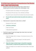 TX LCPAA Exam Study Set 3 Comprehensive Final Review &NewLine;2026 &vert; High-Yield Study Guide