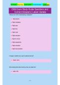 CMA Exam Study Guide Questions and Correct Answers Latest Update